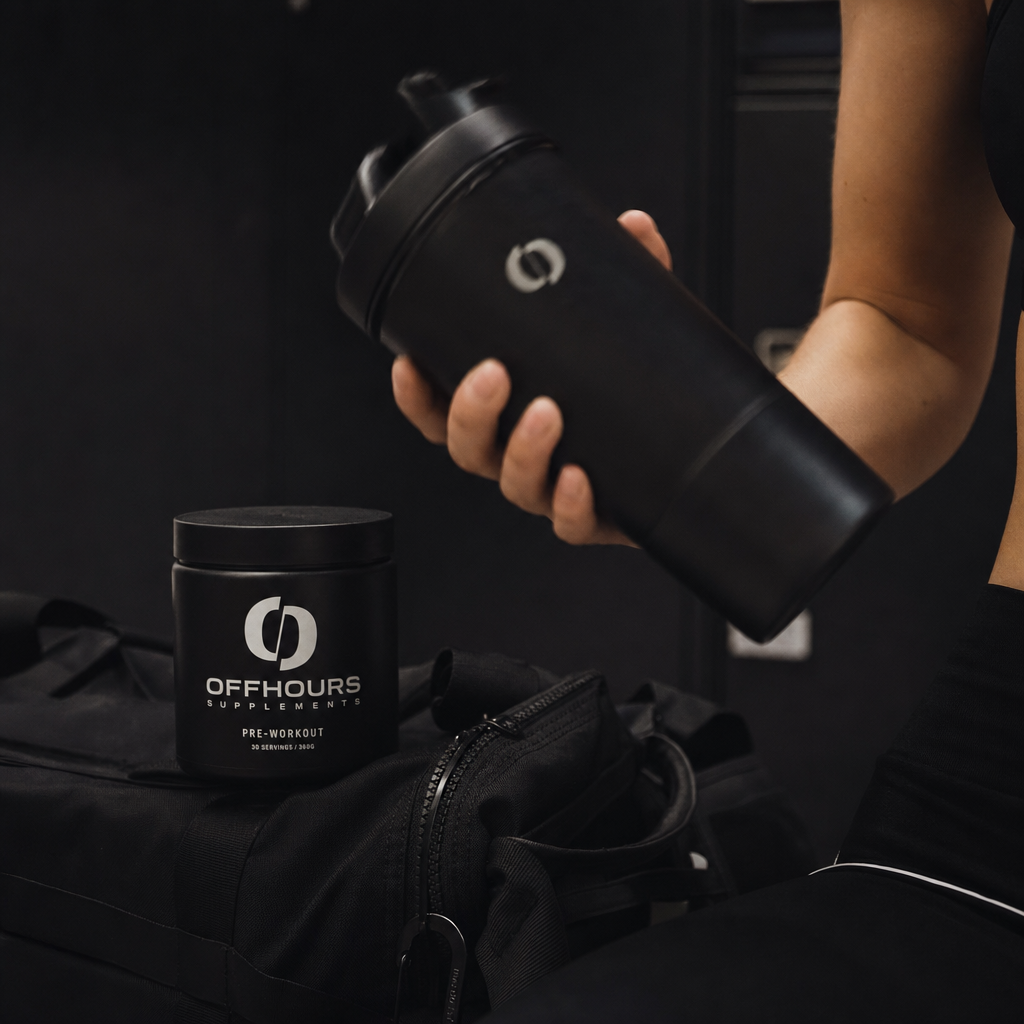 Shaker bottle in the gym